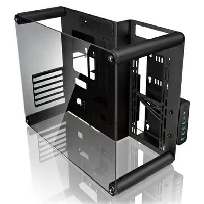 Корпус RAIJINTEK PAEAN M (Micro-ATX, Aluminum Open frame case; Aluminum 3.0mm + SGCC 1.0mm; 4.0mm Tempered Glass; USB3.0 *2 + USB2.0*2; 5 PCI slots)