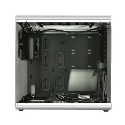 Корпус RAIJINTEK THETIS SILVER WINDOW (Aluminum, ATX; 3.0mm Tempered glass side panel; 120x120x25 O-type LED fan pre-installed at rear; 2*USB3.0; Supports 3.5 HDD *2 + 2.5 SSD *2 ; 7 PCI slots; Rubber feet design)