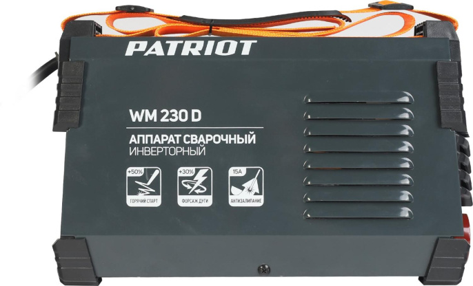 Сварочный аппарат Patriot WM230D инвертор ММА 10.7кВт (605302290)
