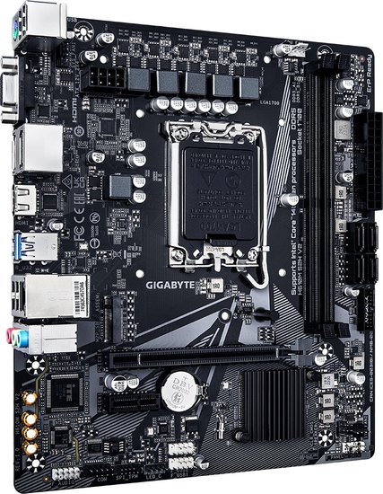 Материнская плата Gigabyte H610M S2H V2 Soc-1700 Intel H610 2xDDR5 mATX AC`97 8ch 7.1 GbLAN+VGA+HDMI+DP