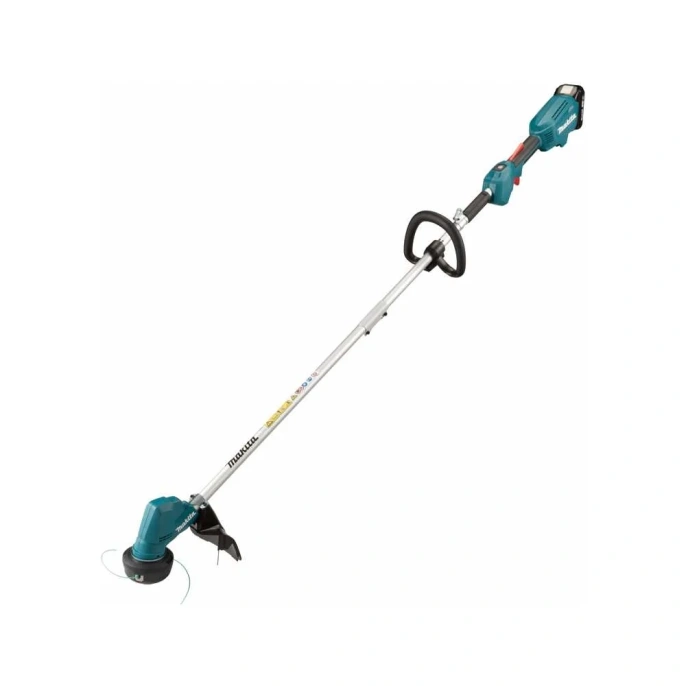 Триммер аккумуляторный Makita LXT BL 18 В, 460 Вт, D-рукоятка, d-30 см, M10xLH, разборвал (BL1830B DC18RC) DUR192LRF