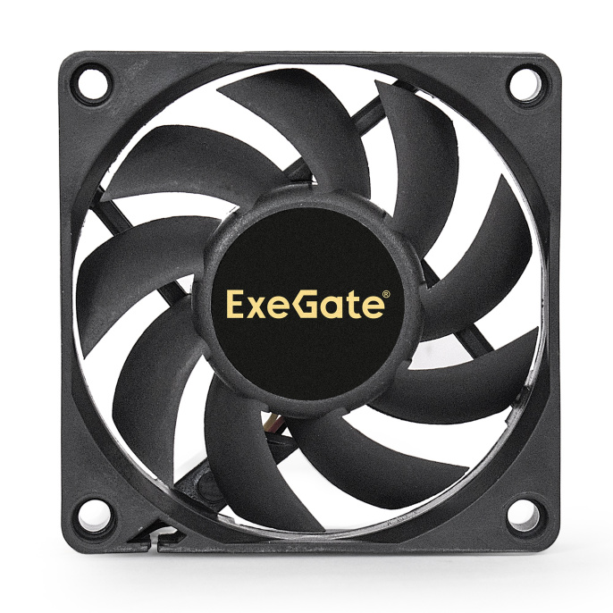 Вентилятор 12В DC ExeGate ExtraSilent ES07015S3P (70x70x15 мм, Sleeve bearing (подшипник скольжения), 3pin, 2000RPM, 18dBA) EX283371RUS