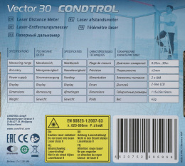 Лазерный дальномер Condtrol Vector 30 2кл.лаз. 635нм 1-4-109