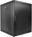 Шкаф коммутационный ЦМО ШРН-М-15.500.1-9005 настенный 15U 600x520мм пер.дв.металл 130кг черный 456мм 23.94кг 180град. 745мм IP20 сталь