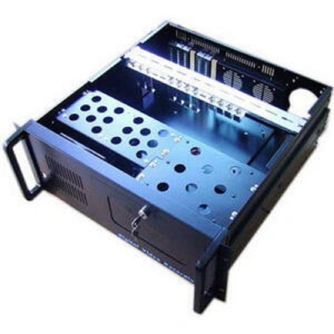Procase B430-B-0 черный {4U глубина 450мм, внешн 3x5.25, внутр 8xHDD, MB 12"x9.6",без Б/П PS2}