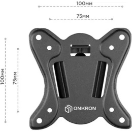 ONKRON NN31 кронштейн для телевизора 10"-32" фиксированный, чёрный (4603728441603)
