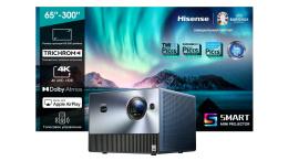 Проектор Hisense C1 DLP 1600Lm ANSI 3840x2160 ресурс лампы:30000часов 2xUSB typeA 2xHDMI 4.58кг