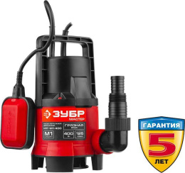 Насос дренажный Зубр Мастер НПГ-М1-400,  центробежный, погружной, 7500л/ч
