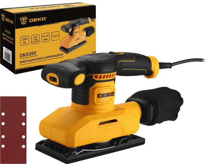 Вибро шлифовальная машина Deko DKS350 350Вт 063-4339