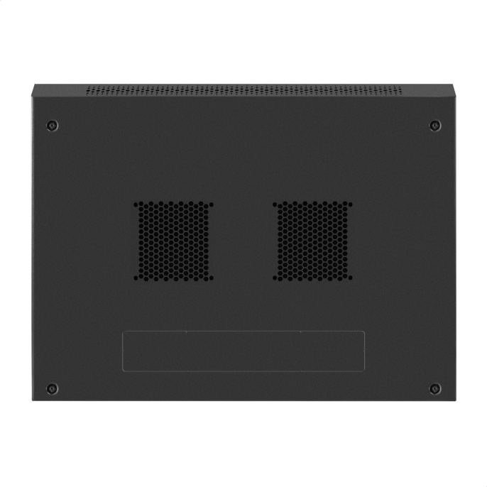 Шкаф телекоммуникационный 19" настенный 6U ExeGate EC-WM-6U.450.M.BLACK (19”, 6U, 600x450x370mm (ШхГхВ), передняя дверь металл, съемные боковые панели, пыле- и влагозащита IP23, черный RAL 9004) EX298617RUS