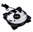 Вентилятор Digma DFAN-FRGB1 120мм, 3-pin, от БП:4-pin (Molex), 1200об/мин, 23 дБ, RGB, черный, Ret