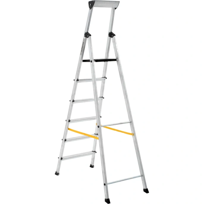 Алюминиевая стремянка с алюминиевым лотком Inforce 6 ступеней СП-01-06