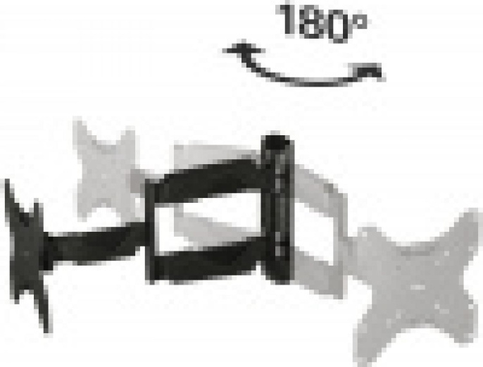 Кронштейн для телевизора HAMA H-118665, 10-48", настенный, поворот и наклон,  черный [00118665]