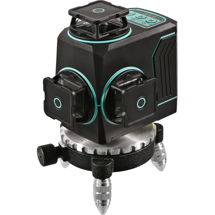 STURM! Уровень лазерный Sturm 12 зелёных лучей,поворотная платформа, 2 аккумулятора, пульт д/у 4010-15-AL