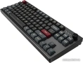 Клавиатура Montech MKey TKL Darkness MK87DR / игровая / механическая / Gateron G Pro 2.0 Red - линейные свитчи 45гр. / пластик - PBT / MDA профиль кейкапов / регулируемая RGB 18 режимов / подключение USB-A / тихий клик / 87 клавиш TKL