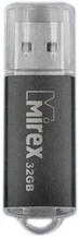 Флеш-накопитель 32GB USB 2.0 FlashDrive Mirex UNIT BLACK 13600-FMUUND32