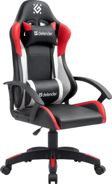 Defender Игровое кресло Crater Черный/Крас/Бел,класс 2,PU (64040)