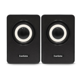 Акустическая система 2.0 ExeGate Disco 120 (питание USB, 2х3Вт (6Вт RMS), 100-20000Гц, черный, Color Box) EX287054RUS