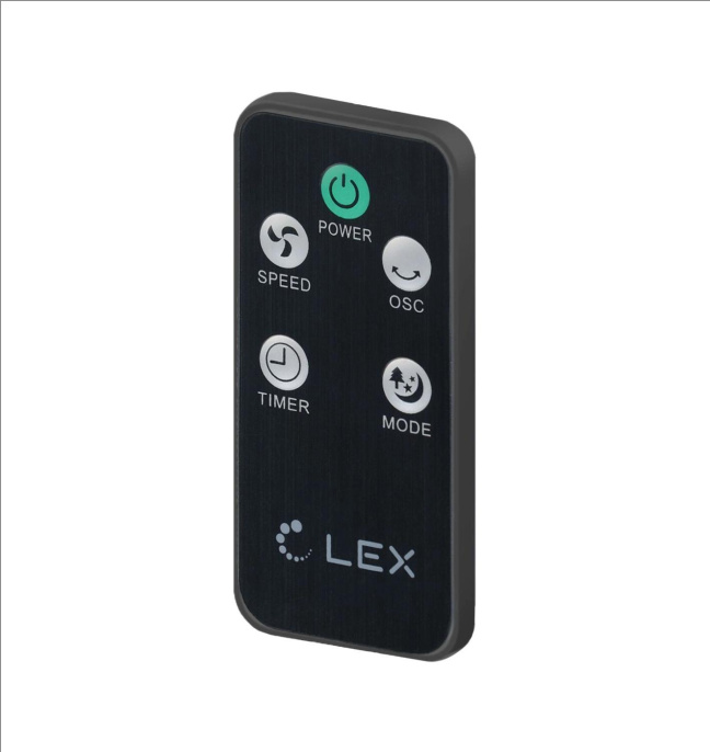 Вентилятор напольный Lex LXFC 8365 50Вт скоростей:2 ПДУ черный