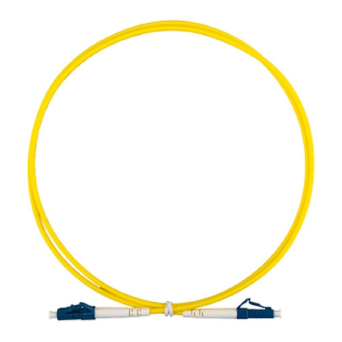 Rexant 50-1111-1 Патч-корд оптический одномодовый SM 9/125 OS2 разъемы zip-cord LC/UPC-LC/UPC 3мм Simplex LSZH 1м желтый