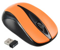OKLICK Мышь Оклик 675MW черный/оранжевый оптическая 1200dpi беспров. USB для ноутбука 3but 1025920