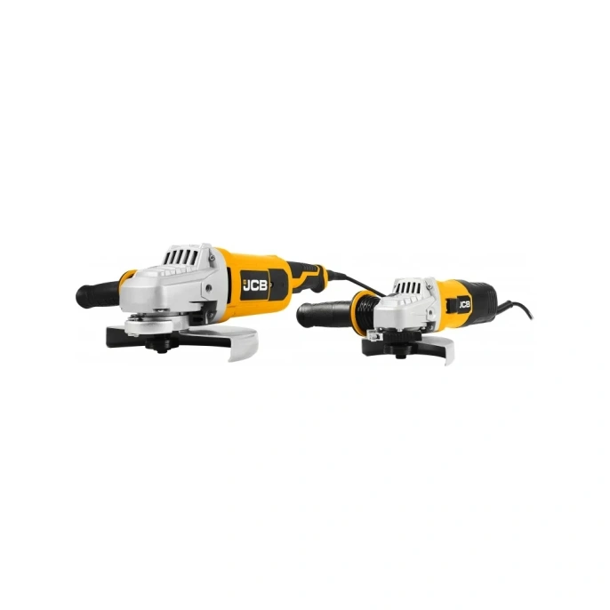 Набор машин углошлифовальных JCB электрических -AG115-E 600Вт,12 000 об/мин, диаметр диска 115мм и AG230-E 2000Вт, 6500 об/мин, диаметр диска 230мм JCB-AGTPK-E 57263