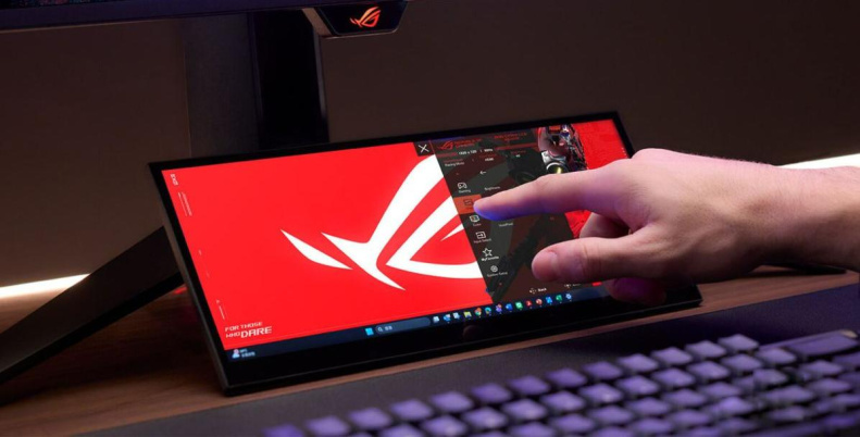ASUS представила сенсорный мини-монитор ROG Strix XG129C