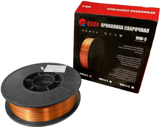 Проволока свар. Edon WW0.8-5 D0.8мм 5000гр 14754