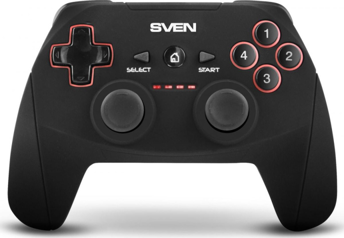 Беспроводной геймпад Sven GC-2040 11 кл. 2 стика, D-pad, Soft Touch, PC/PS3/Android/Xinput