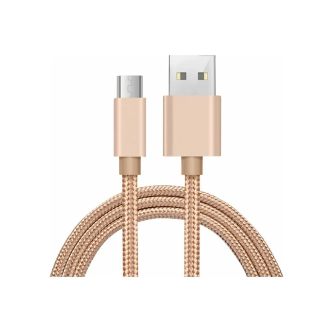 Кабель ENERGY ET-28 USB/MicroUSB, цвет - золотой 104099