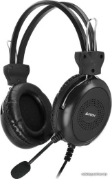 Наушники с микрофоном A4Tech HU-30 черный 2м накладные USB оголовье