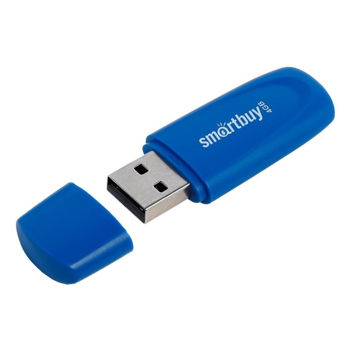 Smartbuy USB Drive 4GB Scout Blue SB004GB2SCB