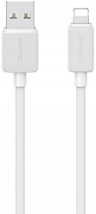Кабель Usams US-SJ689 Lightning 2.4A Striped Data Cable-KY Series 1m Белый SJ689USB02