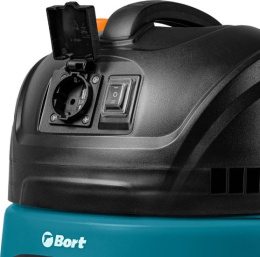 Строительный пылесос Bort BSS BSS-1220-M 1200Вт (уборка: сухая/сбор воды/выдув) синий