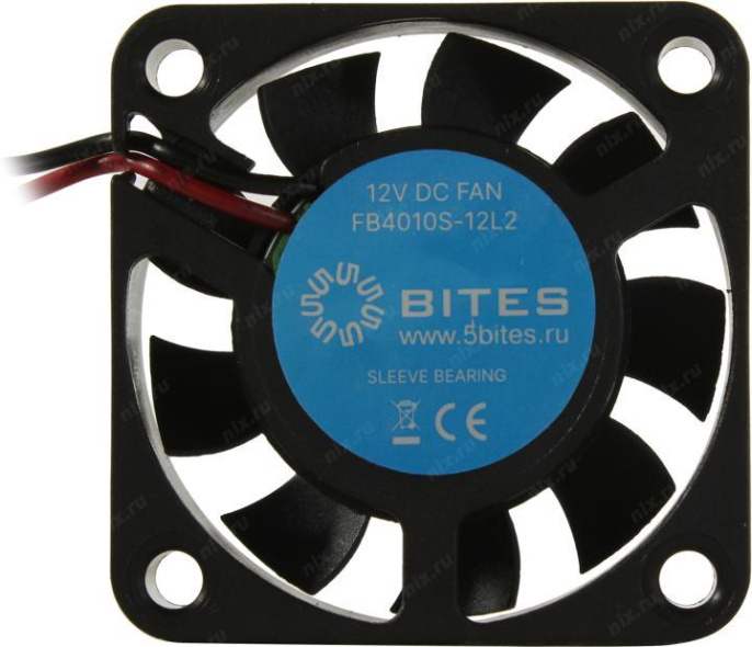 5bites Вентилятор FB4010S-12L2 40X10 / SLEEVE / 5000RPM / 2P