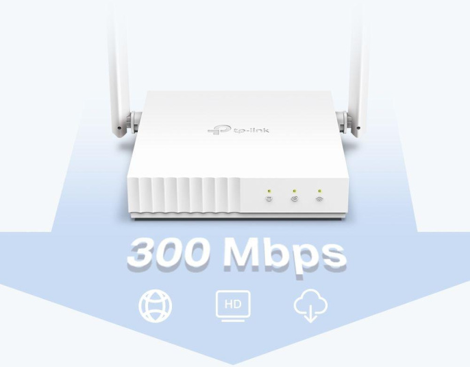 Wi-Fi роутер TP-LINK TL-WR844N, Wi-Fi 4, N300, 2.4ГГц, 4 LAN, белый