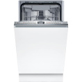 Посудомоечная машина Bosch SPV4EMX10E (встраиваемая, загрузка на 10 комплектов посуды, электронное управление, 6 программ, 44.8x55x81.5 см, нержавеющая сталь цвет, сушка: с открыванием дверцы/с теплообменником, индикация на полу: луч)