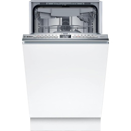 Посудомоечная машина Bosch SPV4EMX10E (встраиваемая, загрузка на 10 комплектов посуды, электронное управление, 6 программ, 44.8x55x81.5 см, нержавеющая сталь цвет, сушка: с открыванием дверцы/с теплообменником, индикация на полу: луч)