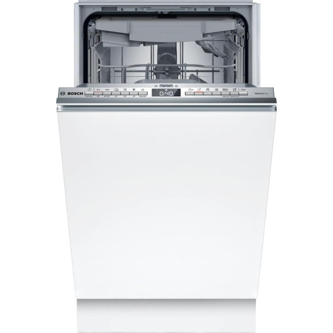 Посудомоечная машина Bosch SPV4EMX10E (встраиваемая, загрузка на 10 комплектов посуды, электронное управление, 6 программ, 44.8x55x81.5 см, нержавеющая сталь цвет, сушка: с открыванием дверцы/с теплообменником, индикация на полу: луч)