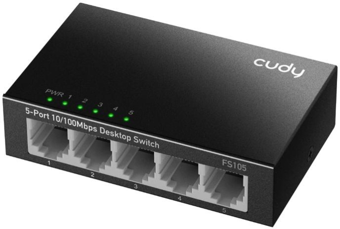 Коммутатор CUDY FS105, неуправляемый