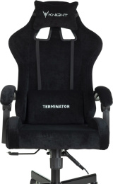 Кресло игровое Knight Terminator черный Light-20 крестов. металл