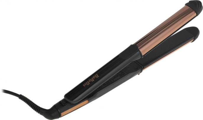 Выпрямитель для волос BABYLISS ST481E, черный и золотистый