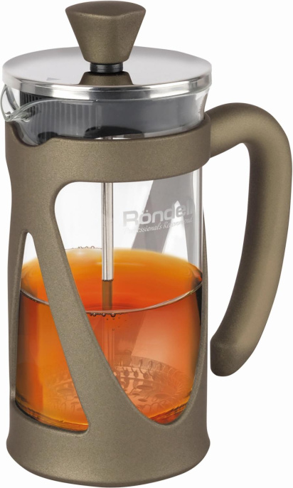 Френч-пресс Rondell Impressia Bronze RDS-1258, 0.35л, бронзовый