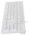 Клавиатура Оклик 500M белый USB slim Multimedia (1061586) кабель 1.5м