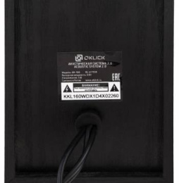 Колонки Oklick OK-160, 2.0, черный [417559]