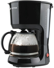 Кофеварка VITEK VT-1528-01, капельная, черный