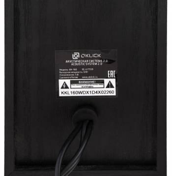 Колонки Oklick OK-160, 2.0, черный [417559]