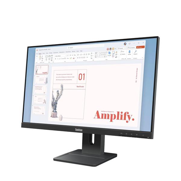 Монитор Lenovo ThinkVision E24-40 23.8" 16:9 FHD 1920x1080 IPS, 100Hz, 250N, 1xHDMI 1.4, 1xDP 1.2, 1xVGA, LTPS, 1Y (64BAMAT1EU)