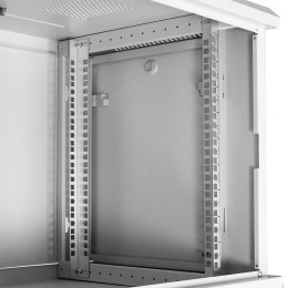 Шкаф телекоммуникационный 19" настенный 9U ExeGate EC-WM-9U.450.G.GREY (19”, 9U, 600x450x500mm (ШхГхВ), передняя дверь закаленное стекло, съемные боковые панели, пыле- и влагозащита IP23, светло-серый RAL 7035) EX298601RUS
