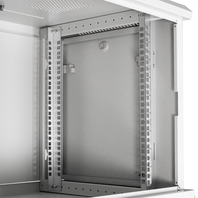 Шкаф телекоммуникационный 19" настенный 9U ExeGate EC-WM-9U.450.G.GREY (19”, 9U, 600x450x500mm (ШхГхВ), передняя дверь закаленное стекло, съемные боковые панели, пыле- и влагозащита IP23, светло-серый RAL 7035) EX298601RUS